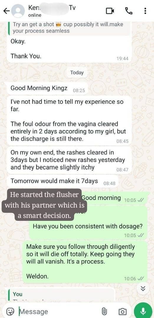 Progress With Treatment With Partner