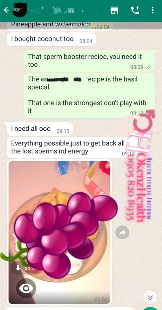Customer message
